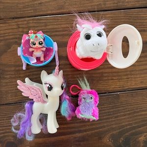 Bundle of girls unicorn toys